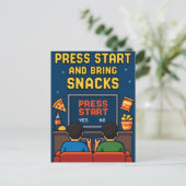 Carte postale pour amis rétro-gamer (Debout devant)