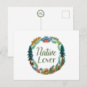 Carte postale pour amoureux de la nature (Devant / Derrière)