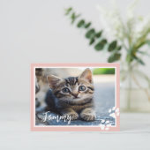 Carte postale pour animaux de compagnie personnali (Debout devant)