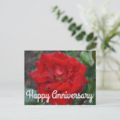Carte postale pour anniversaire de mariage Bouquet (Debout devant)