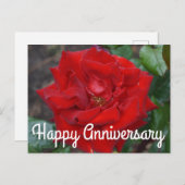 Carte postale pour anniversaire de mariage Bouquet (Devant / Derrière)