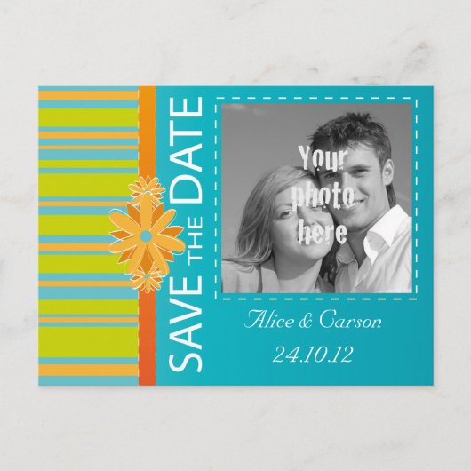 Carte postale pour annoncer la date (Devant)