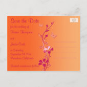 Carte postale pour annoncer la date de mariage ave (Dos)