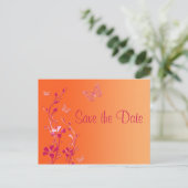 Carte postale pour annoncer la date de mariage ave (Debout devant)