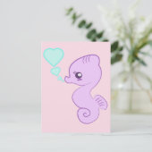 Carte postale pour bébé chéri Seahorse (Debout devant)