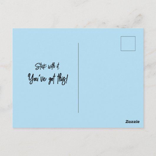 Carte postale pour bébé tortue (Dos)