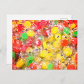 Carte postale pour bonbons durs (Devant / Derrière)