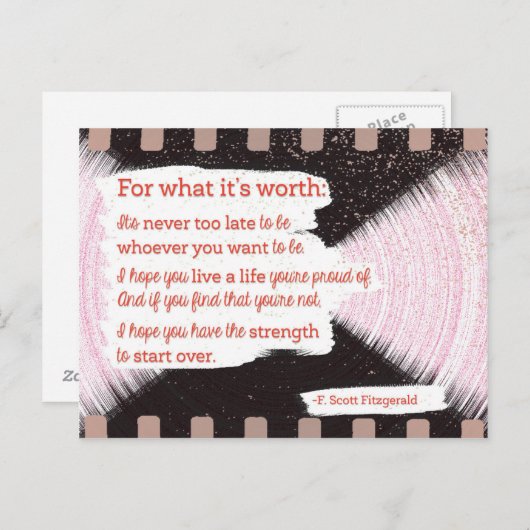 Carte Postale Pour ce que ça vaut (Devant / Derrière)