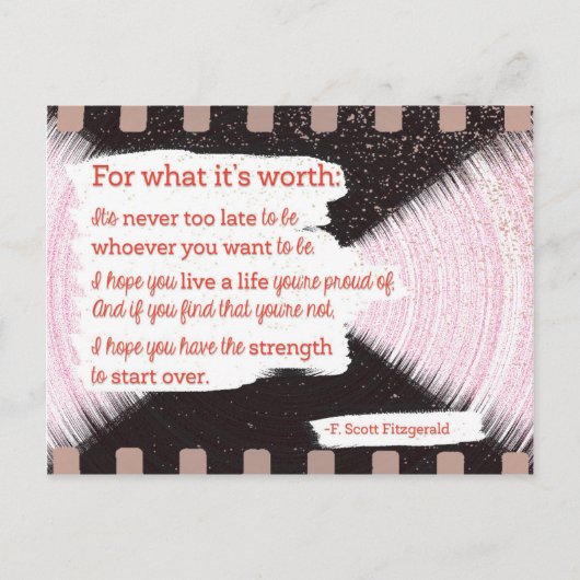 Carte Postale Pour ce que ça vaut (Devant)