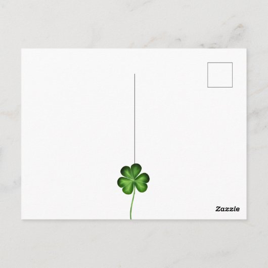 Carte Postale Pour chaque pétale sur le Shamrock - Irlandais Dir (Dos)