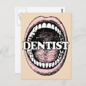Carte postale pour dentiste (Devant / Derrière)