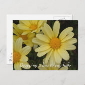 Carte postale pour dire bonjour (Devant / Derrière)