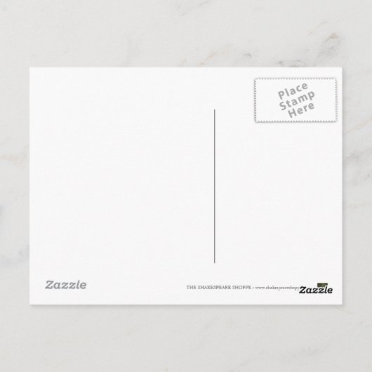 Carte Postale Pour écrire ou ne pas écrire (Dos)