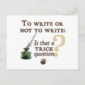 Carte Postale Pour écrire ou ne pas écrire (Devant)