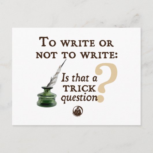 Carte Postale Pour écrire ou ne pas écrire (Devant)