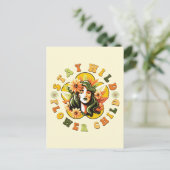 Carte postale pour enfant à fleurs restantes (Debout devant)