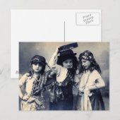 Carte postale pour enfants tziganes victoriens (Devant / Derrière)