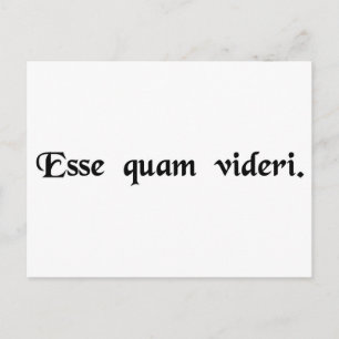 Carte Postale Pour être, plutôt que pour paraître.