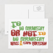 Carte Postale Pour faire de la chimie (Devant / Derrière)