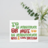 Carte Postale Pour faire de la neuroscience (Debout devant)