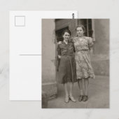 Carte postale pour femmes vintage (Devant / Derrière)