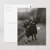 Carte postale pour femmes vintage (Devant / Derrière)