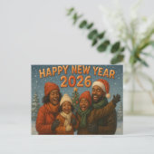 Carte postale pour fêtes annuelles (Debout devant)