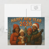 Carte postale pour fêtes annuelles (Devant / Derrière)