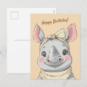 Carte postale pour fêtes annuelles (Devant / Derrière)