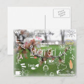 Carte postale pour fille Iowan (Devant / Derrière)