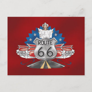Carte postale pour fille Route 66