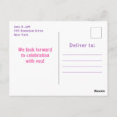 Carte postale pour filles Dinosaures fête d'annive (Dos)