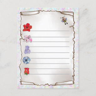 Carte postale pour fleuriste