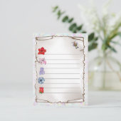 Carte postale pour fleuriste (Debout devant)