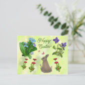 Carte postale pour fleurs de printemps (Debout devant)