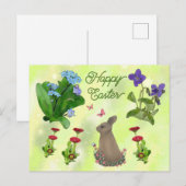 Carte postale pour fleurs de printemps (Devant / Derrière)