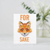 Carte Postale Pour Fox Sake Funny (Debout devant)