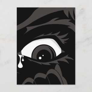 Carte postale pour garçon effrayé