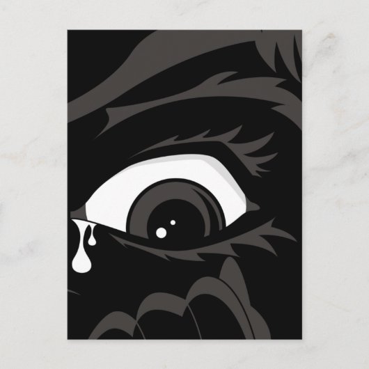 Carte postale pour garçon effrayé (Devant)