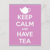 Carte postale pour garder son calme en prenant le  (Devant)