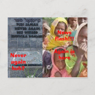Carte postale pour génocide