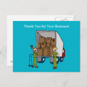 Carte postale pour hommes de camion mobile (Devant / Derrière)