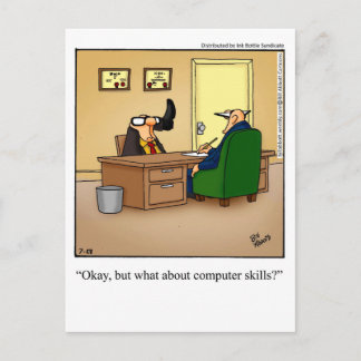 Carte postale pour Humour d'affaires amusant