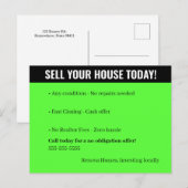 Carte postale pour investisseur (Devant / Derrière)