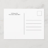 Carte postale pour investisseur (Dos)