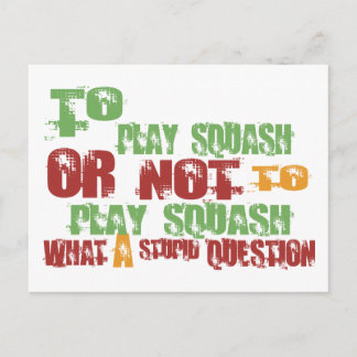 Carte Postale Pour jouer au squash