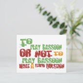 Carte Postale Pour jouer Bassoon (Debout devant)