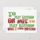 Carte Postale Pour jouer Bassoon (Devant / Derrière)