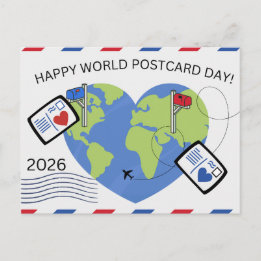 Carte postale pour la Journée mondiale de la carte
