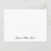 Carte postale pour la papeterie de carte plate (Dos)